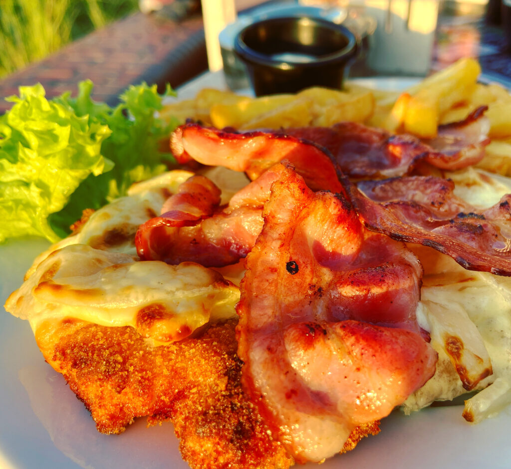 Philadelphia Schnitzel mit Bacon