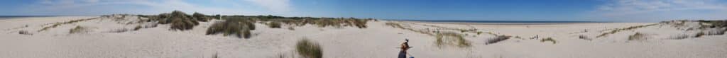 Panoramabild am Oststrand von Wangerooge